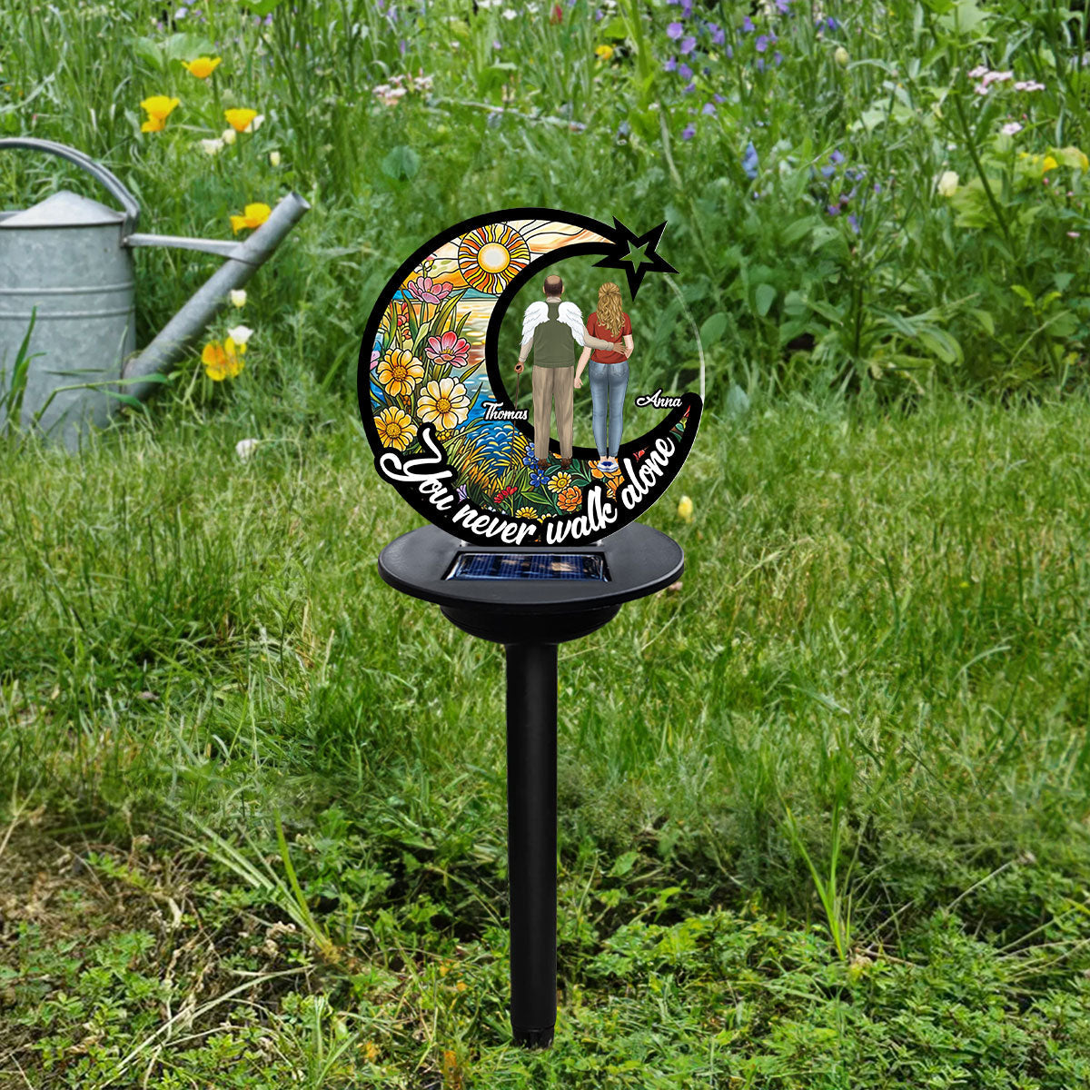 You Never Walk Alone - Personalized Solar Light