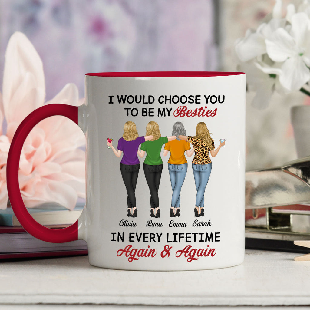 Custom Christmas & Birthday Gift for Brother & Sister • True Friends Always - Personalized Accent Mug