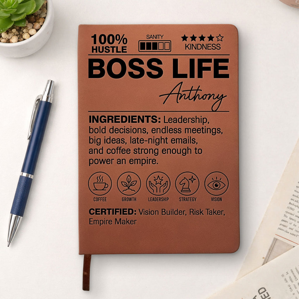 Funny Definition - Personalized Leather Journal