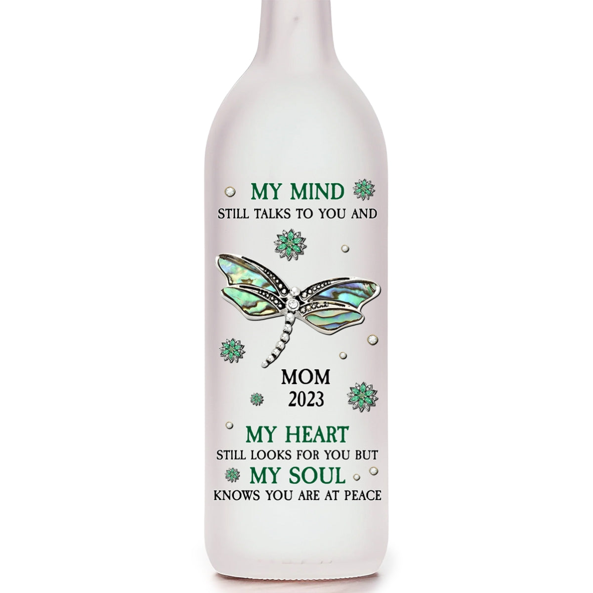 My Mind Still Talks To You - Personalized Bottle Lamp