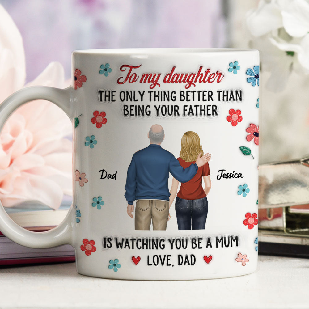 Custom Christmas & Birthday Gift for Daughter • You Are An Amazing Mum - Personalized 3D Inflated Effect Mug