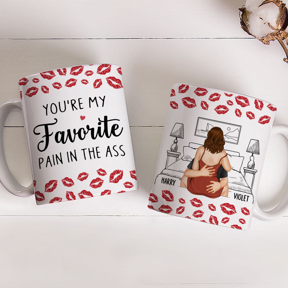 Custom Anniversary Keepsake Gifts For Couple • My Favourite Pain - Personalized Coffee Mug