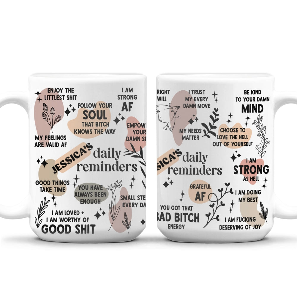 Custom Coworker, Christmas & Birthday Team Appreciation Gift • Daily Affirmation - Personalized Coffee Mug
