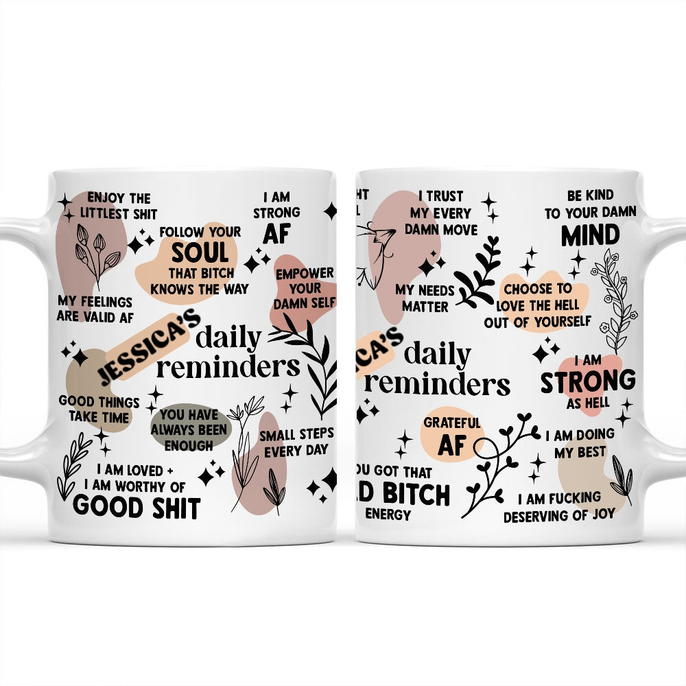 Custom Coworker, Christmas & Birthday Team Appreciation Gift • Daily Affirmation - Personalized Coffee Mug