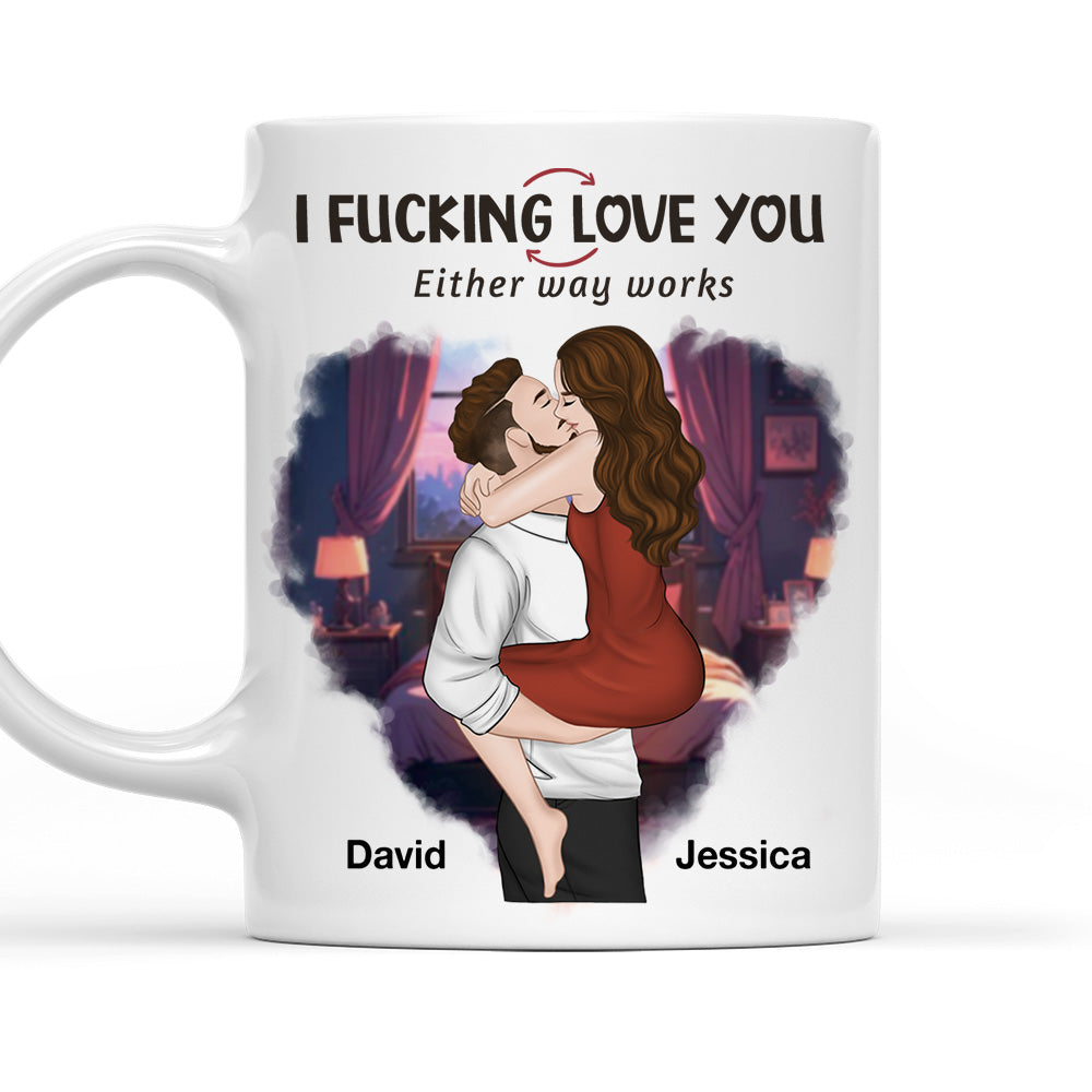 Custom Anniversary Keepsake Gifts For Couple • Love You In 2 Ways - Personalized Coffee Mug