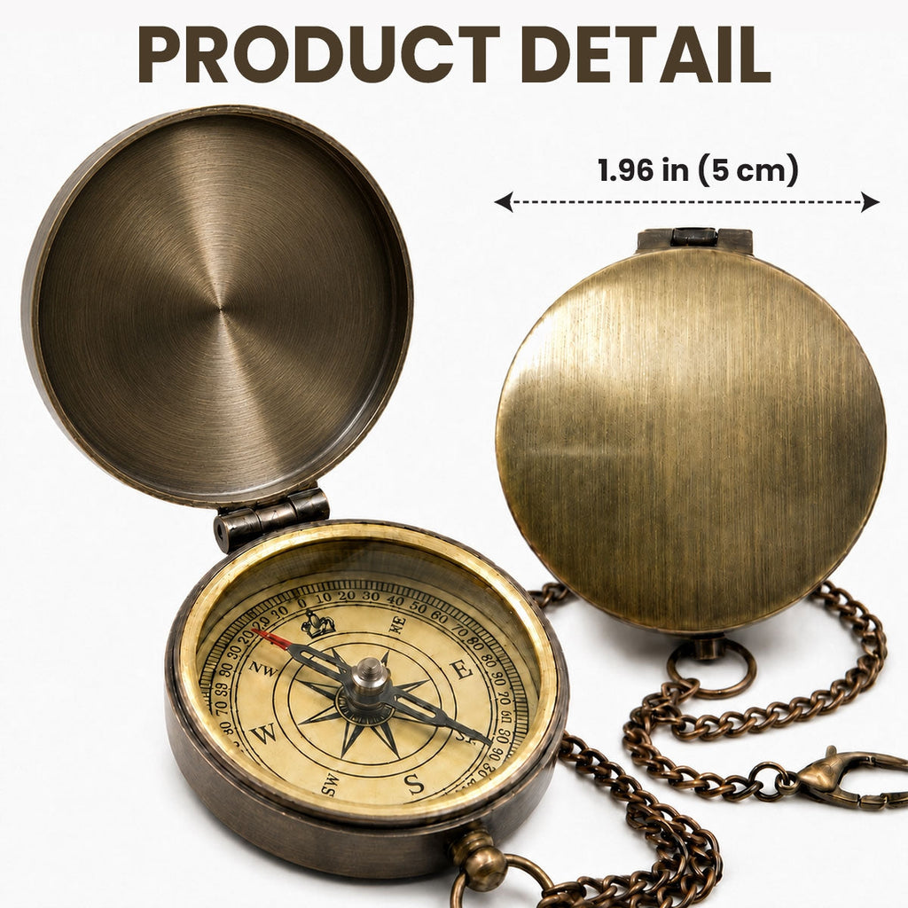 Believe In Your Journey - Personalized Pocket Compass