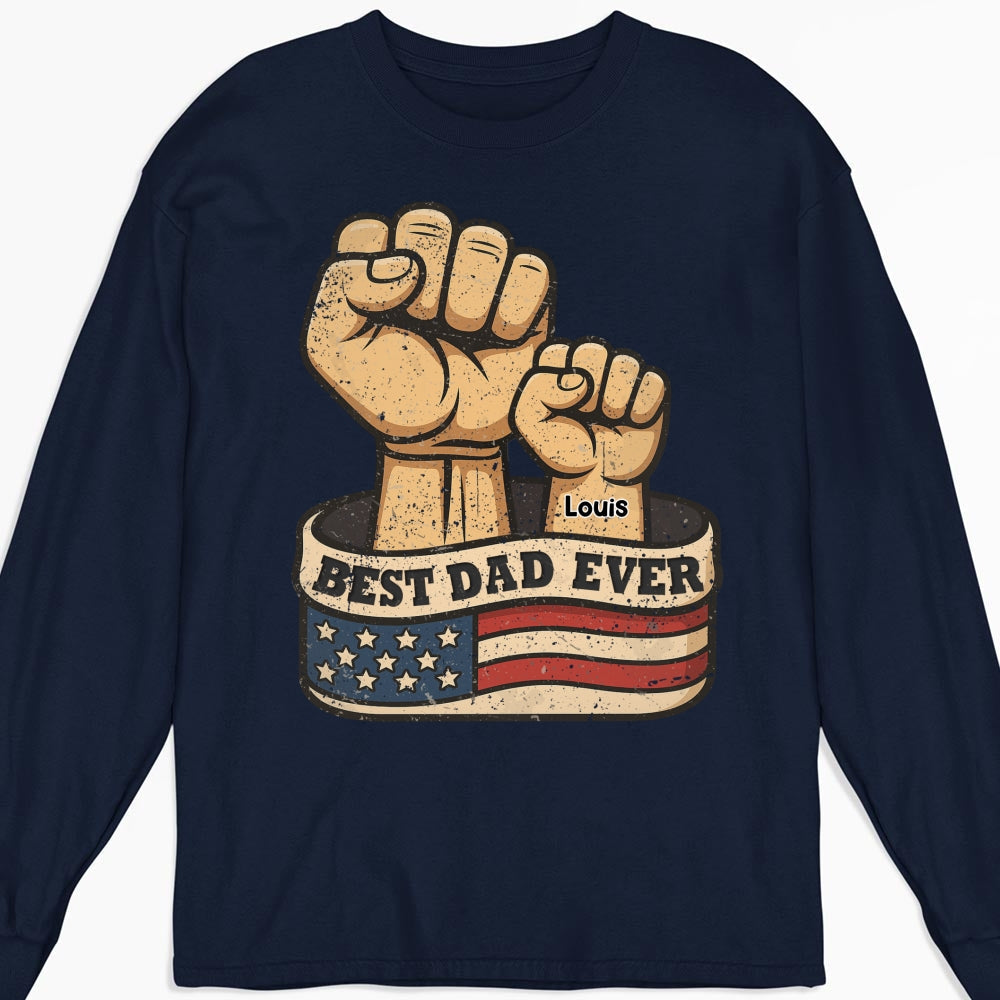 Custom Father's Day, Special Gift for Dad & Grandpa • Best Daddy Ever - Personalized Shirt