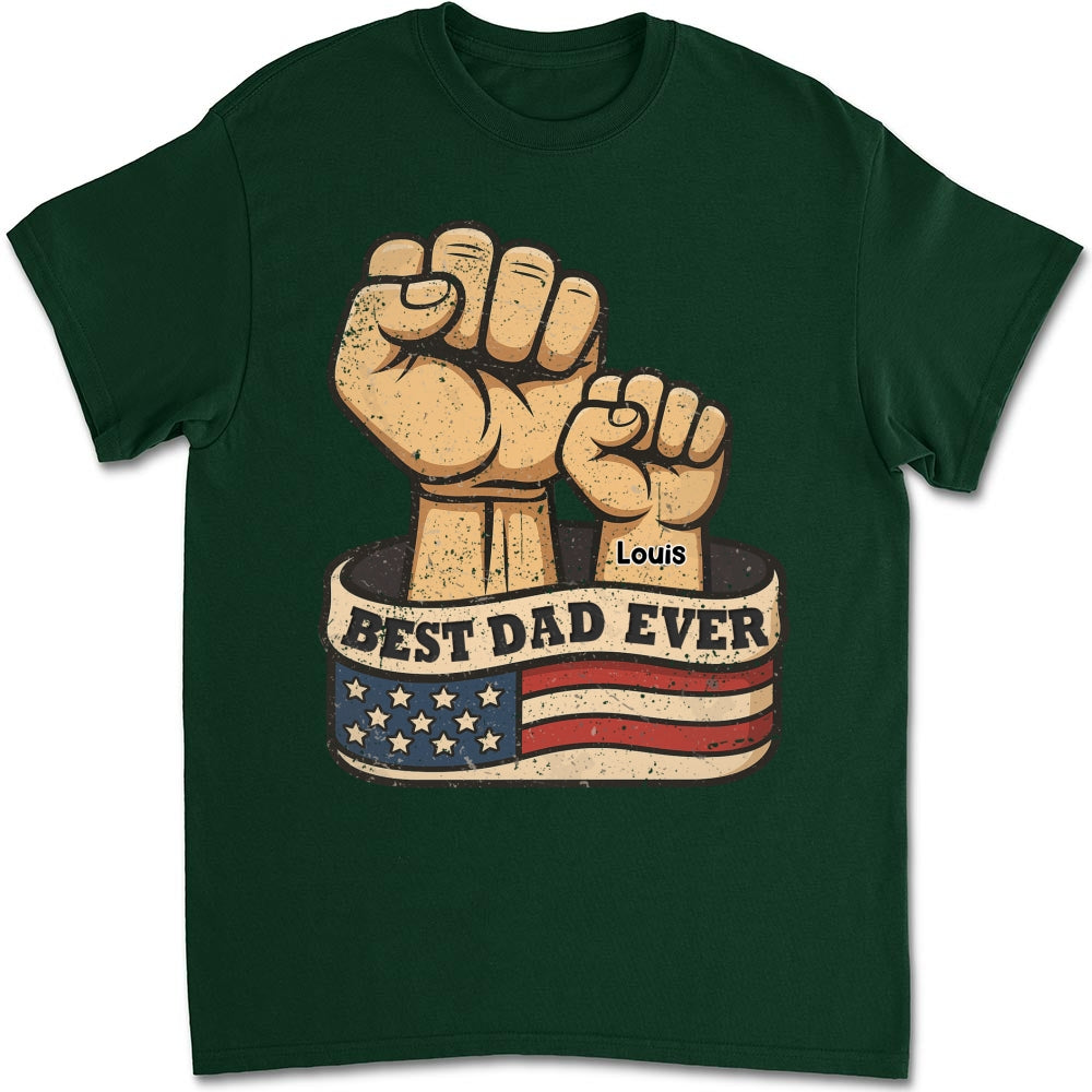 Custom Father's Day, Special Gift for Dad & Grandpa • Best Daddy Ever - Personalized Shirt