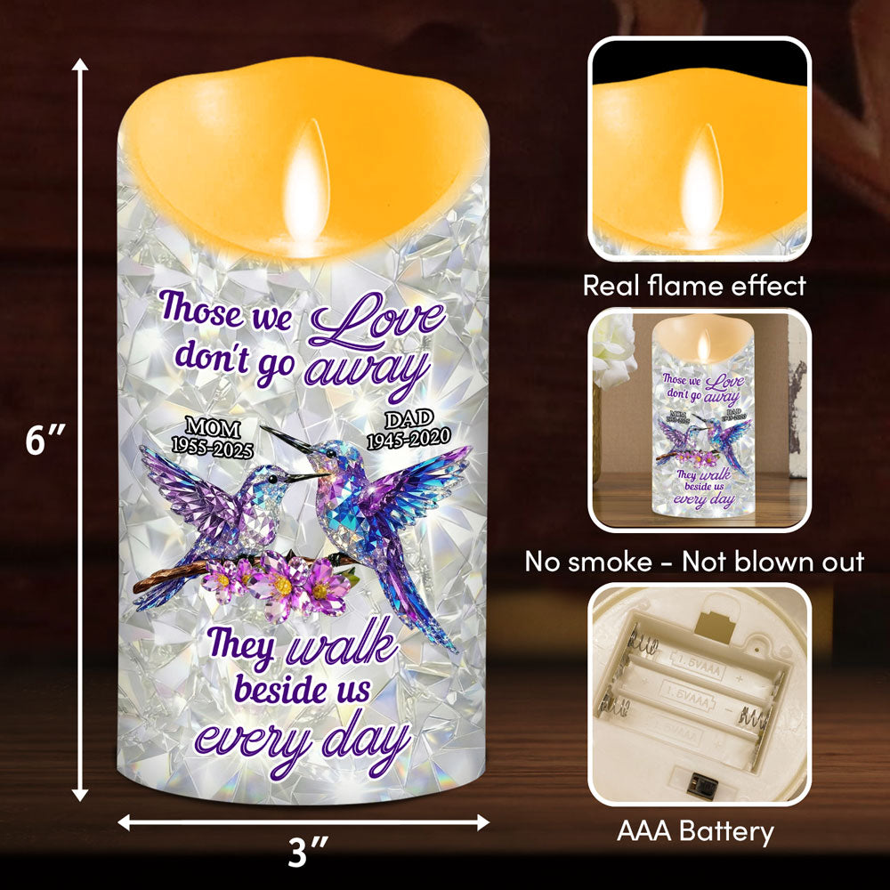 They Never Go Away - Personalized 3D Effect LED Candle