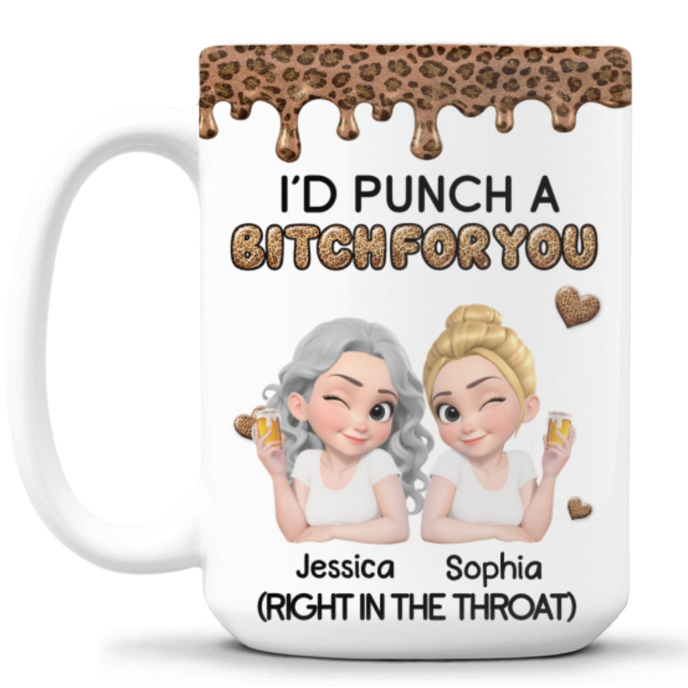 Custom Best Friend, Christmas & Birthday Friendship Keepsake Gift • Savage Angels 2 - Personalized Coffee Mug