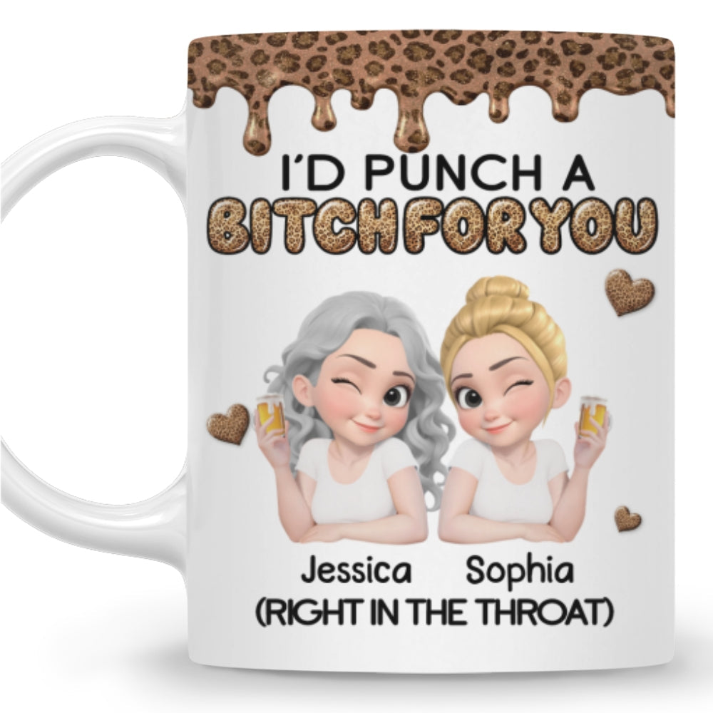 Custom Best Friend, Christmas & Birthday Friendship Keepsake Gift • Savage Angels 2 - Personalized Coffee Mug