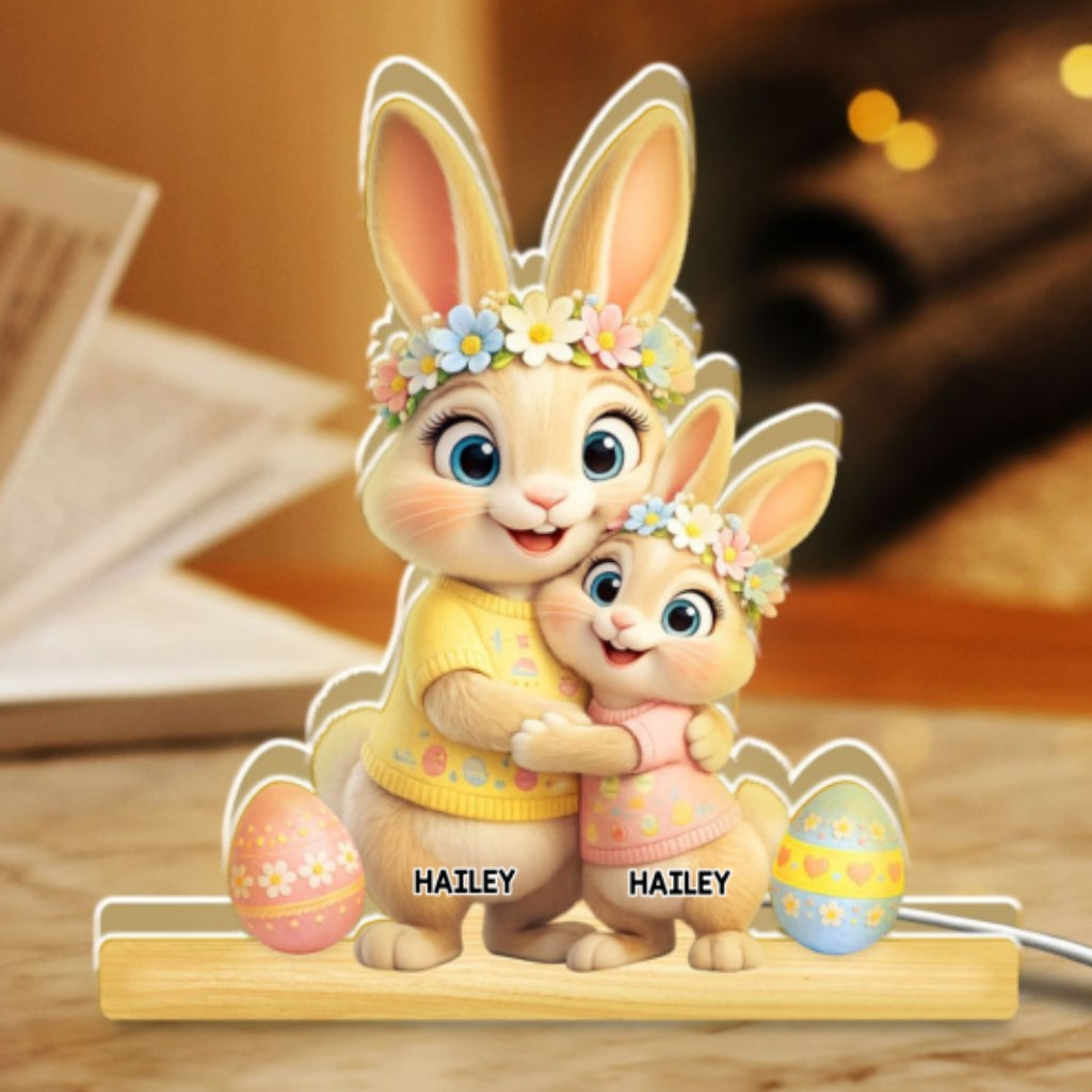 Little Bunny Easter Grandma - Personalized Light Box