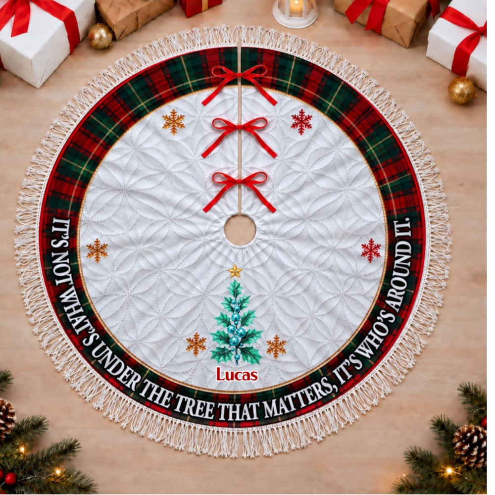 Around The Christmas Tree - Personalized Tree Skirt