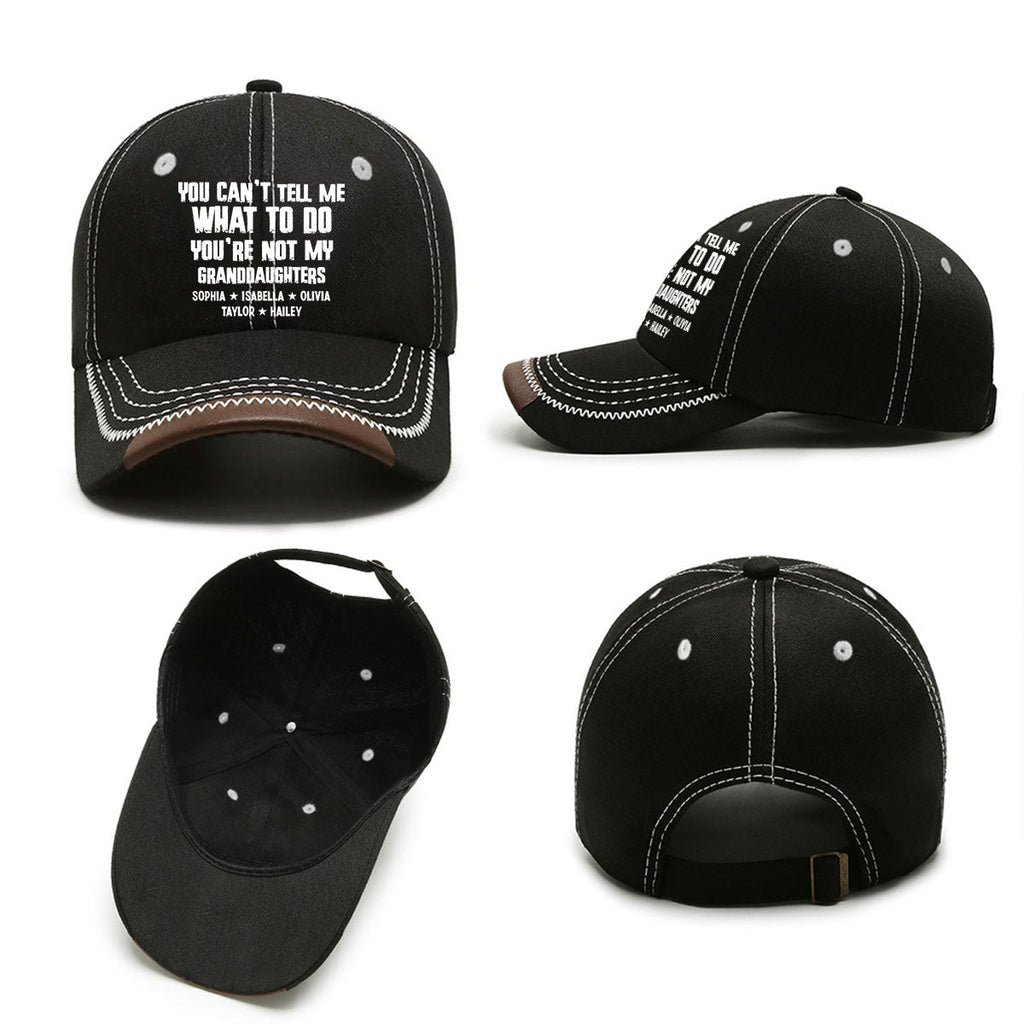 You Can Not Tell Me What To Do - Personalized Vintage Soft Baseball Cap