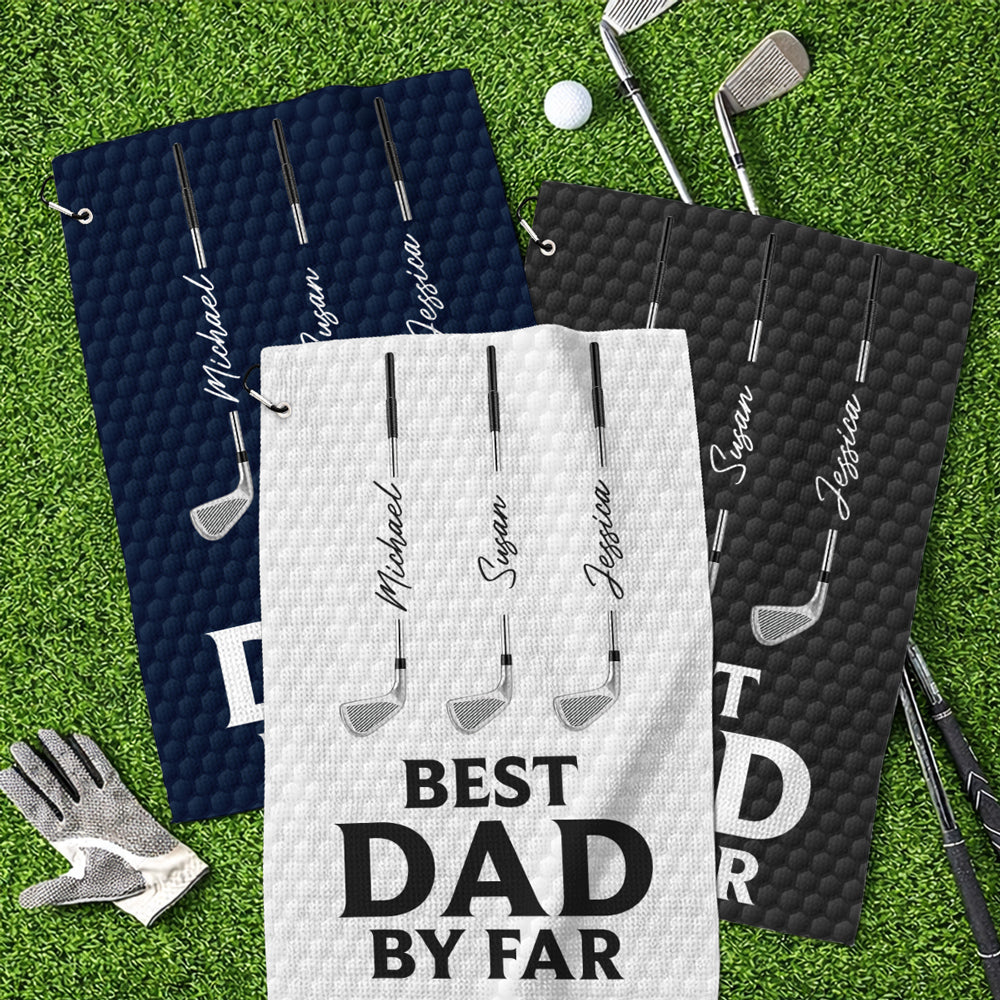 Best Daddy By Par - Personalized Golf Towel