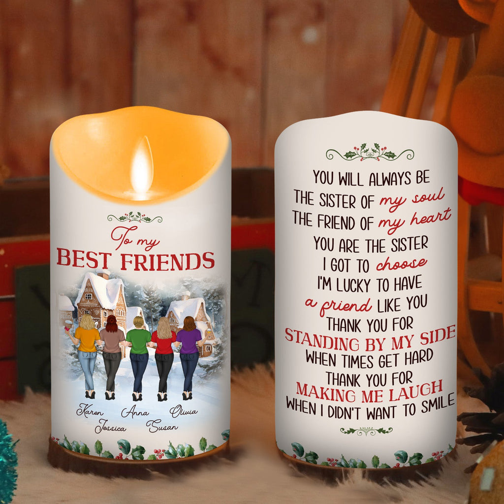 Christmas Cozy Crew - Personalized LED Candle
