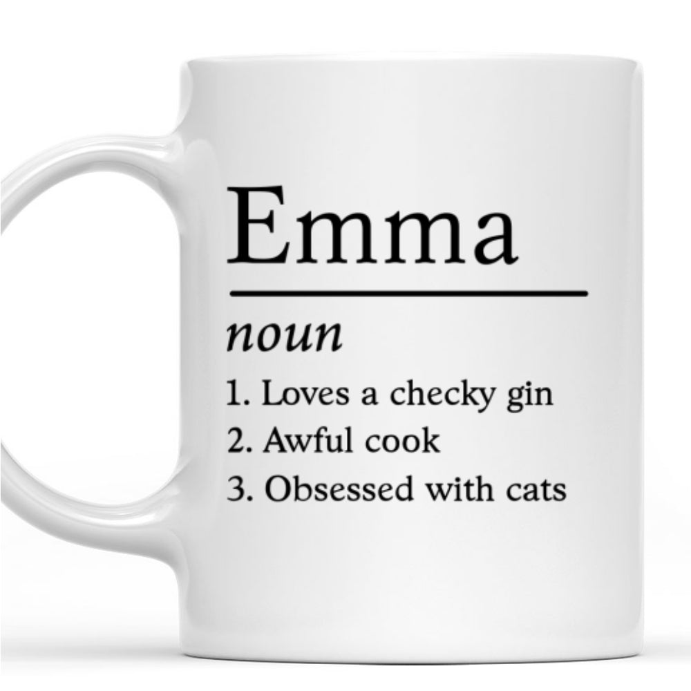 Custom Coworker, Christmas & Birthday Team Appreciation Gift • Definition Mug - Personalized Coffee Mug