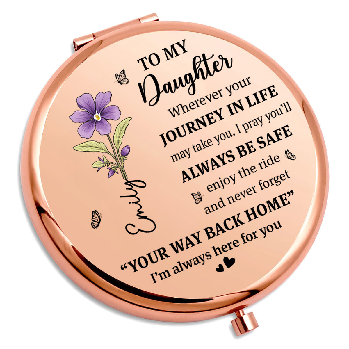 Come Home Anytime My Love - Personalized Compact Mirror