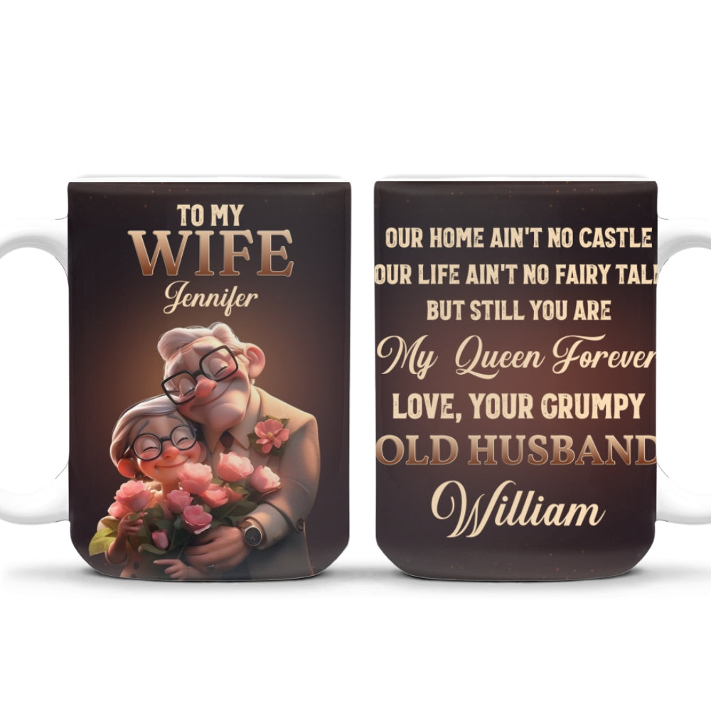Custom Anniversary Keepsake Gifts For Couple • You Are My Queen Forever - Personalized Coffee Mug