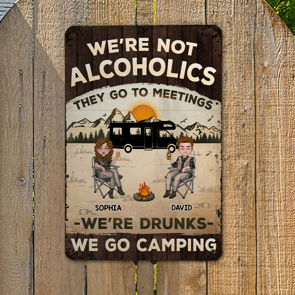 Custom Home & Wall Decor, Birthday & Christmas Gift • We Are Not Alcoholics - Personalized Metal Signs