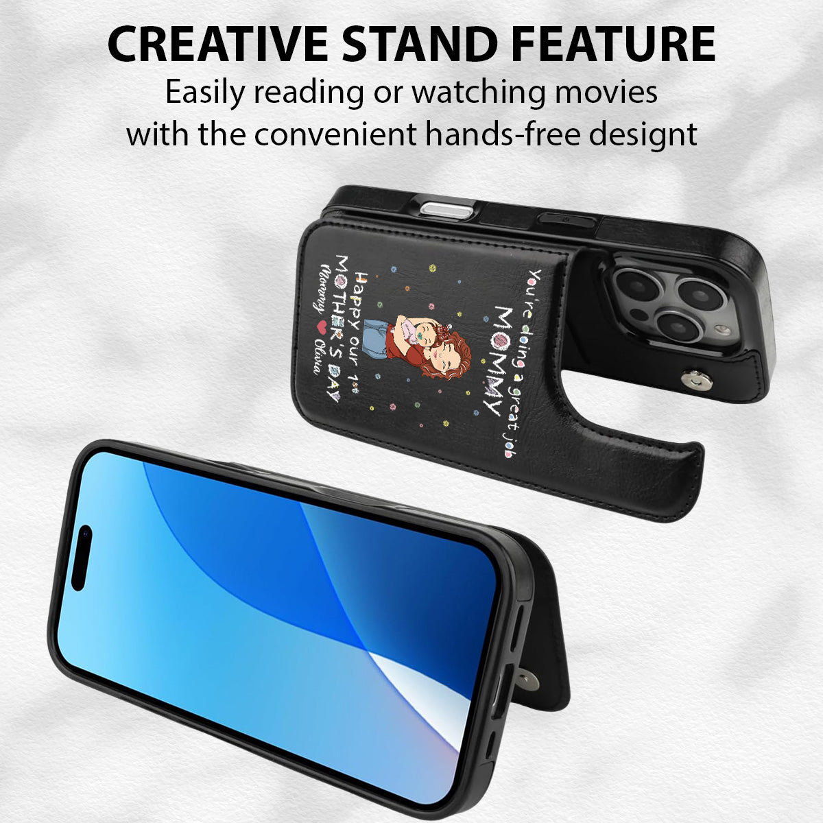You Are Doing A Great Job - Personalized Leather Phone Case