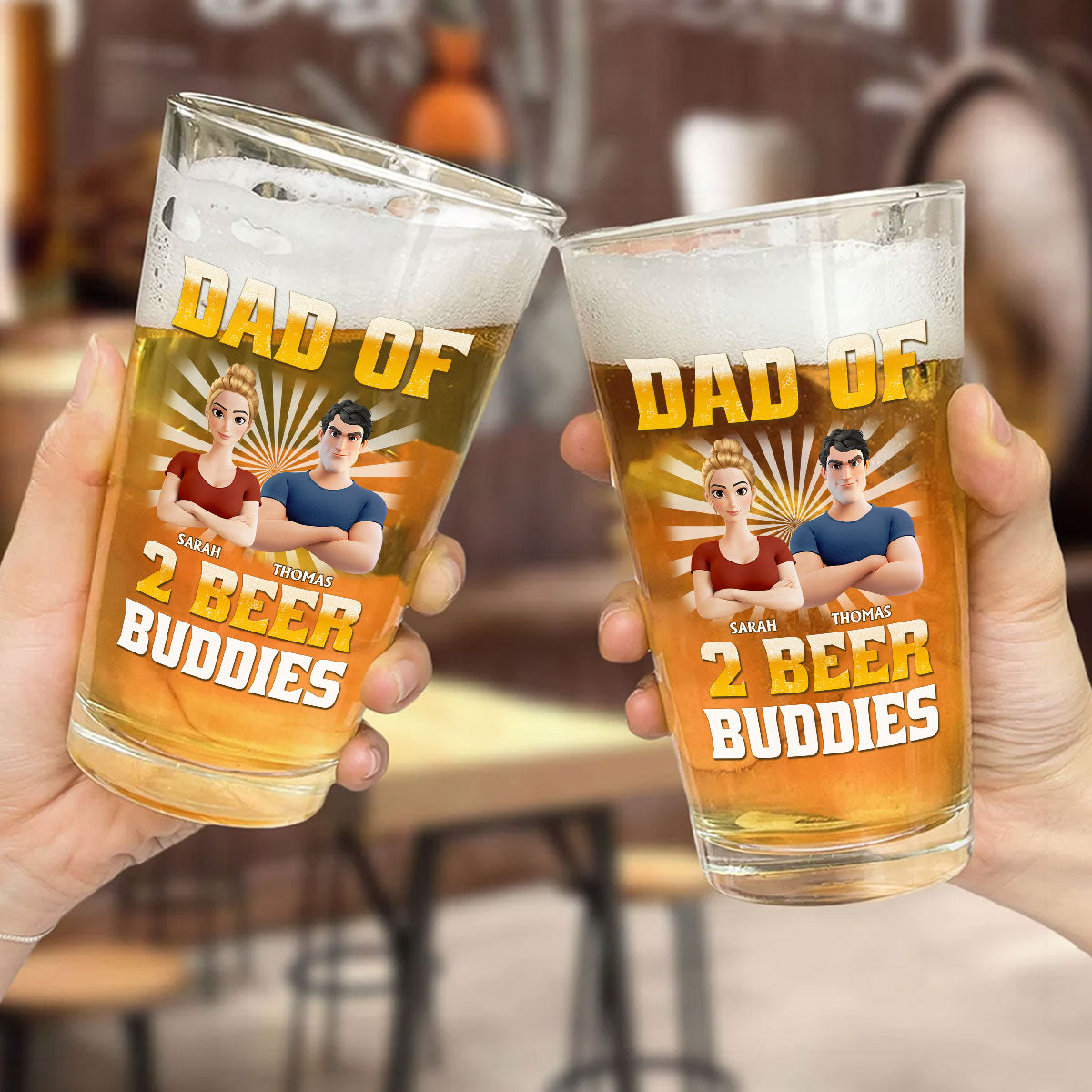 Beer Buddies - Personalized Beer Glass
