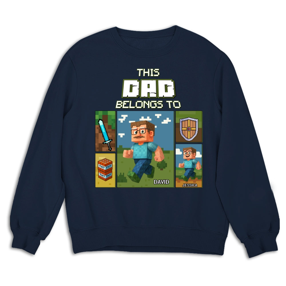 Custom Father's Day, Special Gift for Dad & Grandpa • This Awesome Dad Belongs To - Personalized Shirt