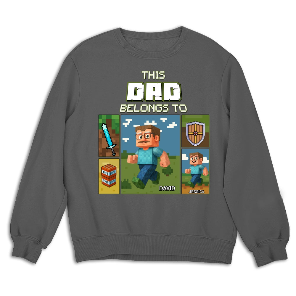 Custom Father's Day, Special Gift for Dad & Grandpa • This Awesome Dad Belongs To - Personalized Shirt