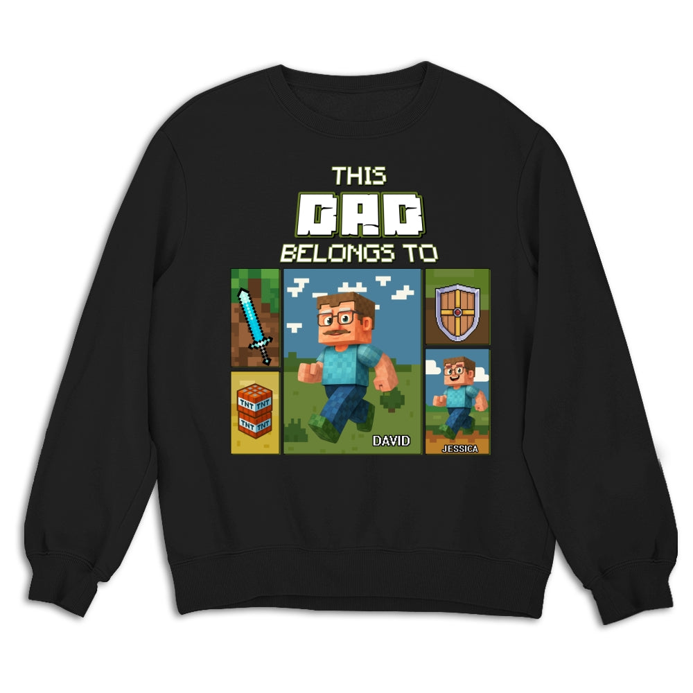 Custom Father's Day, Special Gift for Dad & Grandpa • This Awesome Dad Belongs To - Personalized Shirt