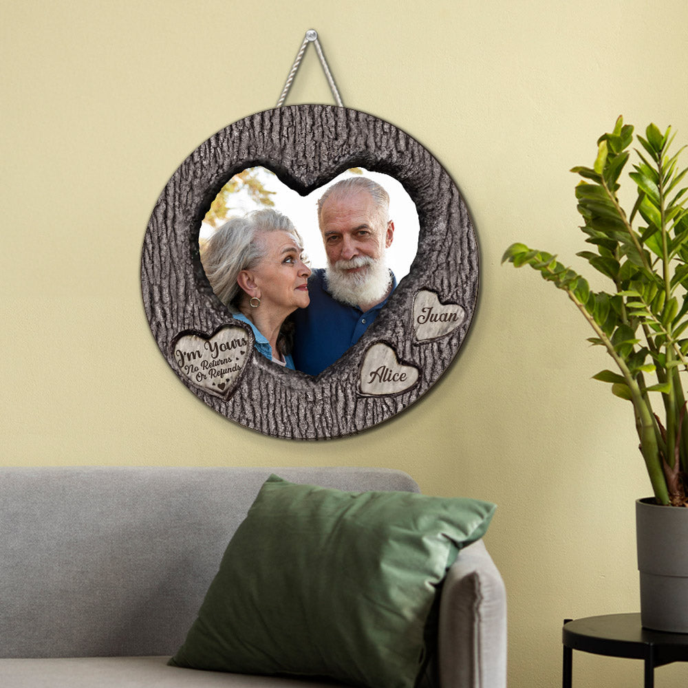 Custom Photo Couple Anniversary Wall Decor Keepsake Gift • You And Me - Personalized Wood Sign