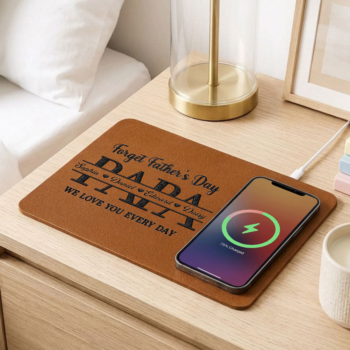 We Love You Every Day - Personalized Charging Mat