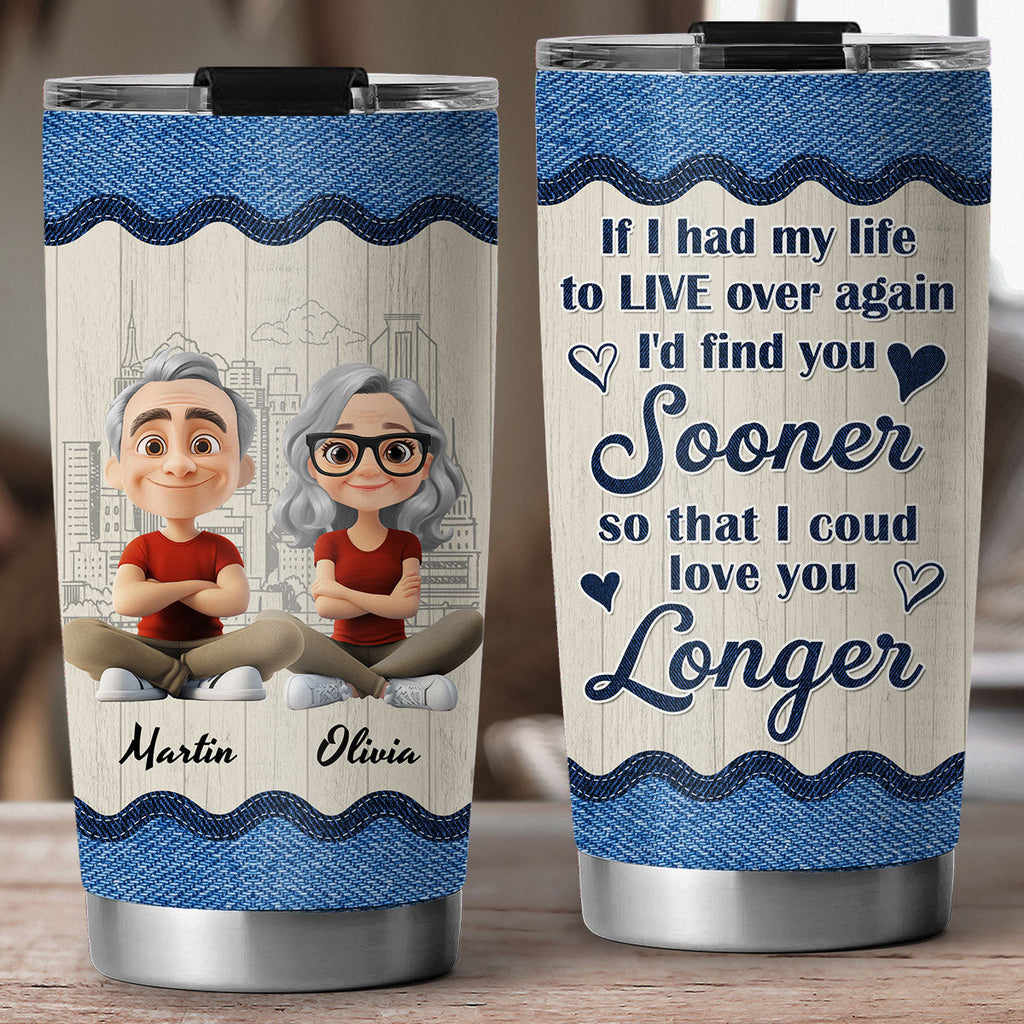 Custom Christmas Anniversary Gifts For Husband • If I Could - Personalized Tumbler
