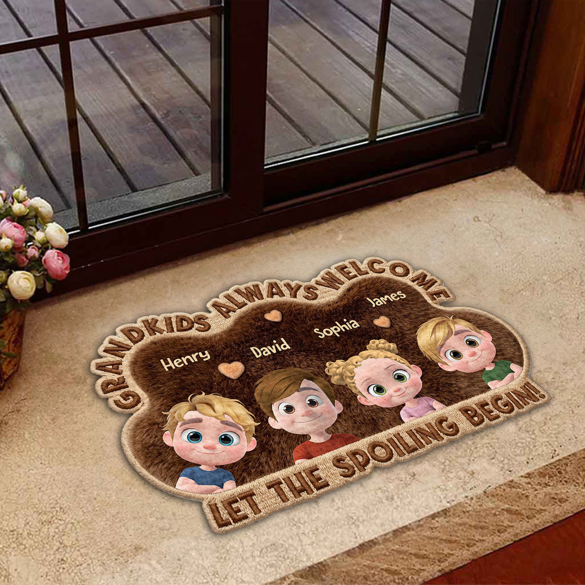 Spoiled Here - Personalized Doormat