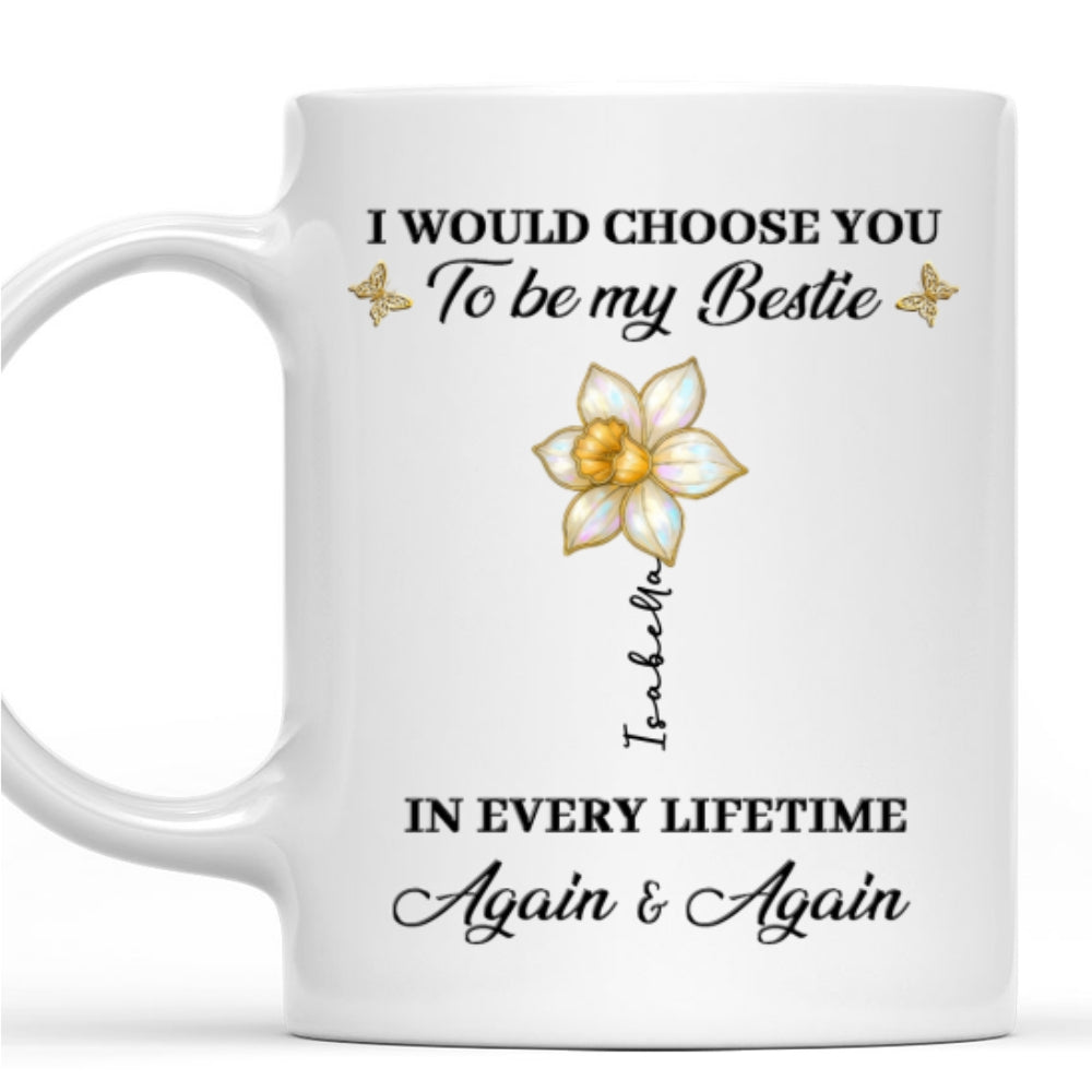 Custom Christmas & Birthday Gift for Brother & Sister • True Friends Always - Personalized Coffee Mug