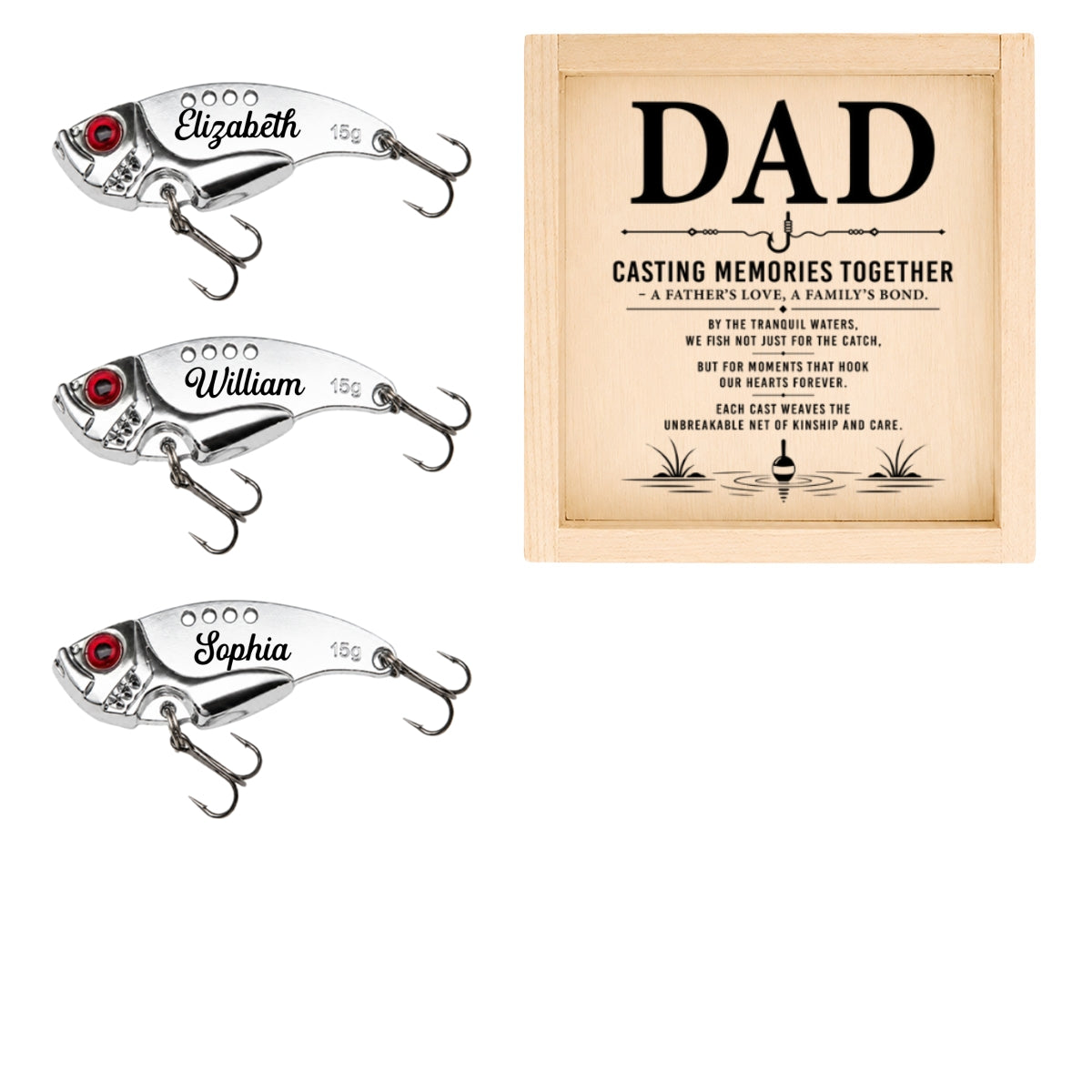 Casting Memories Together - Personalized Fishing Lure