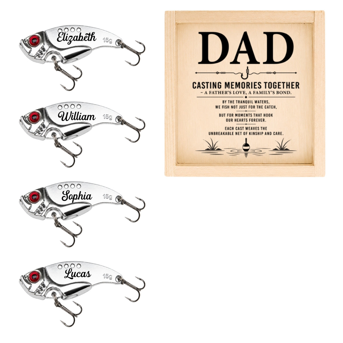 Casting Memories Together - Personalized Fishing Lure