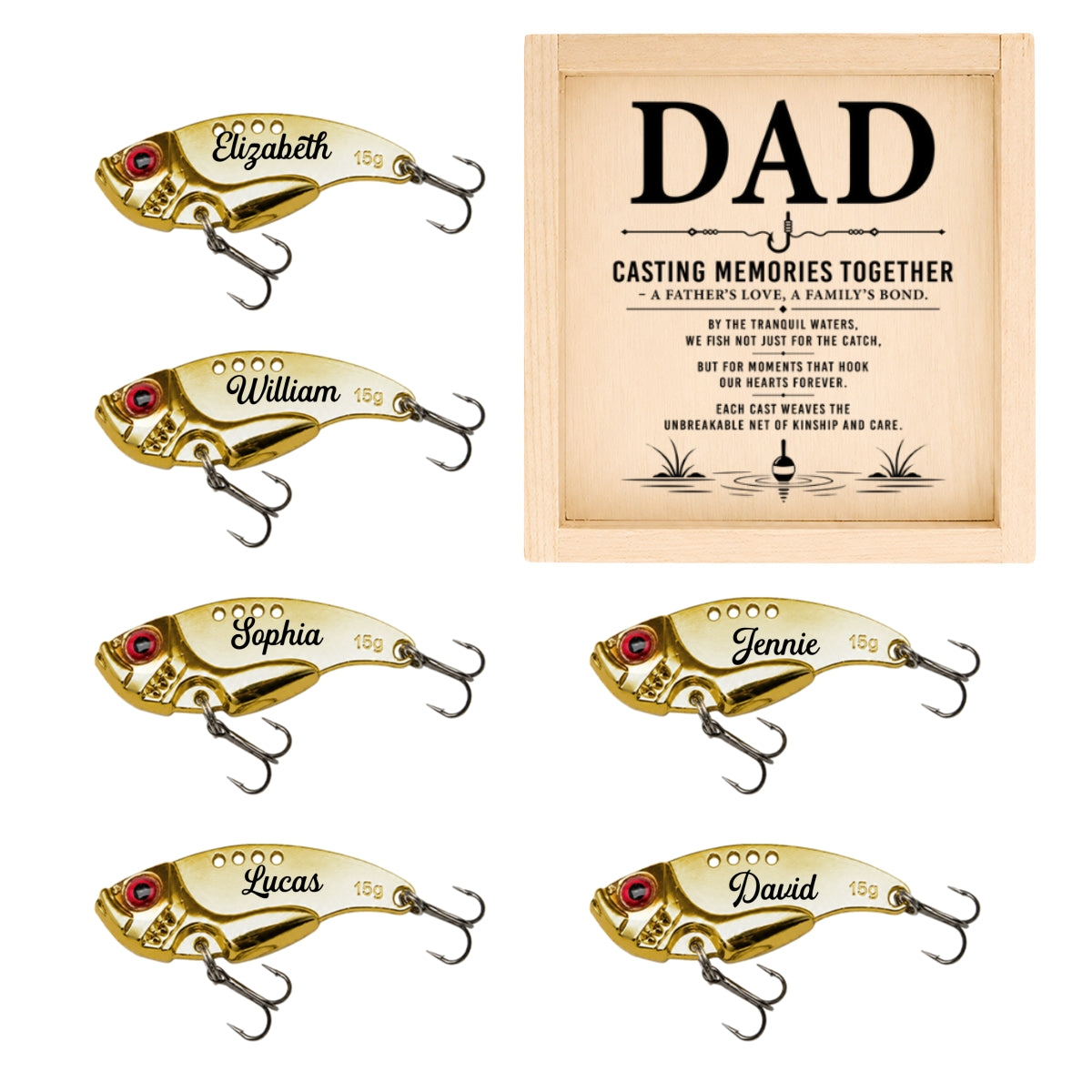 Casting Memories Together - Personalized Fishing Lure