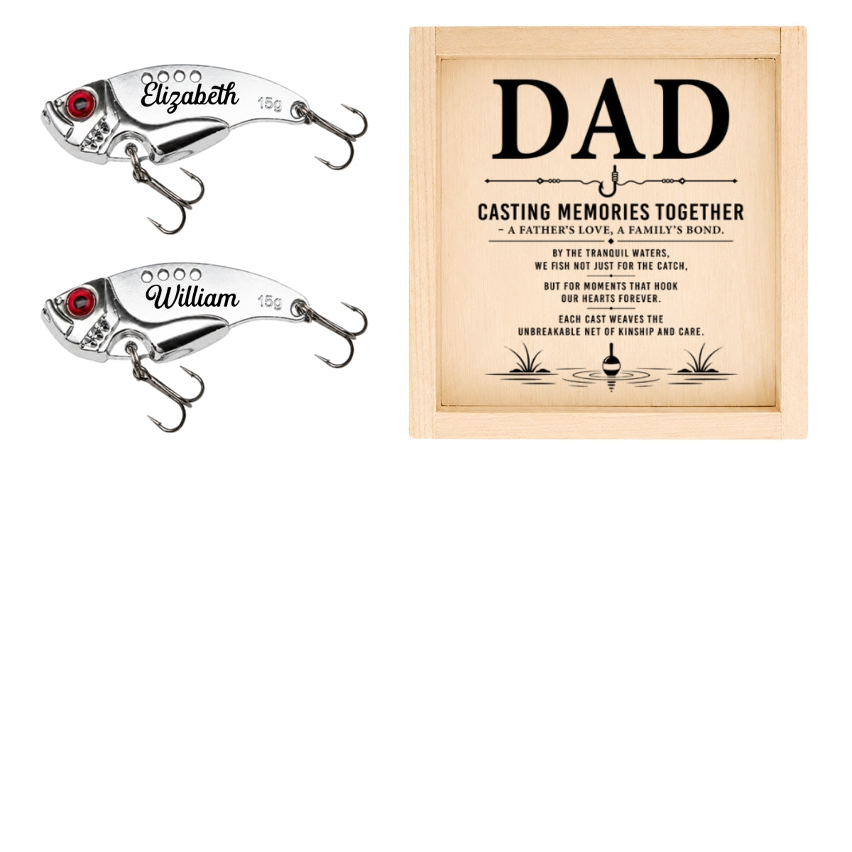 Casting Memories Together - Personalized Fishing Lure