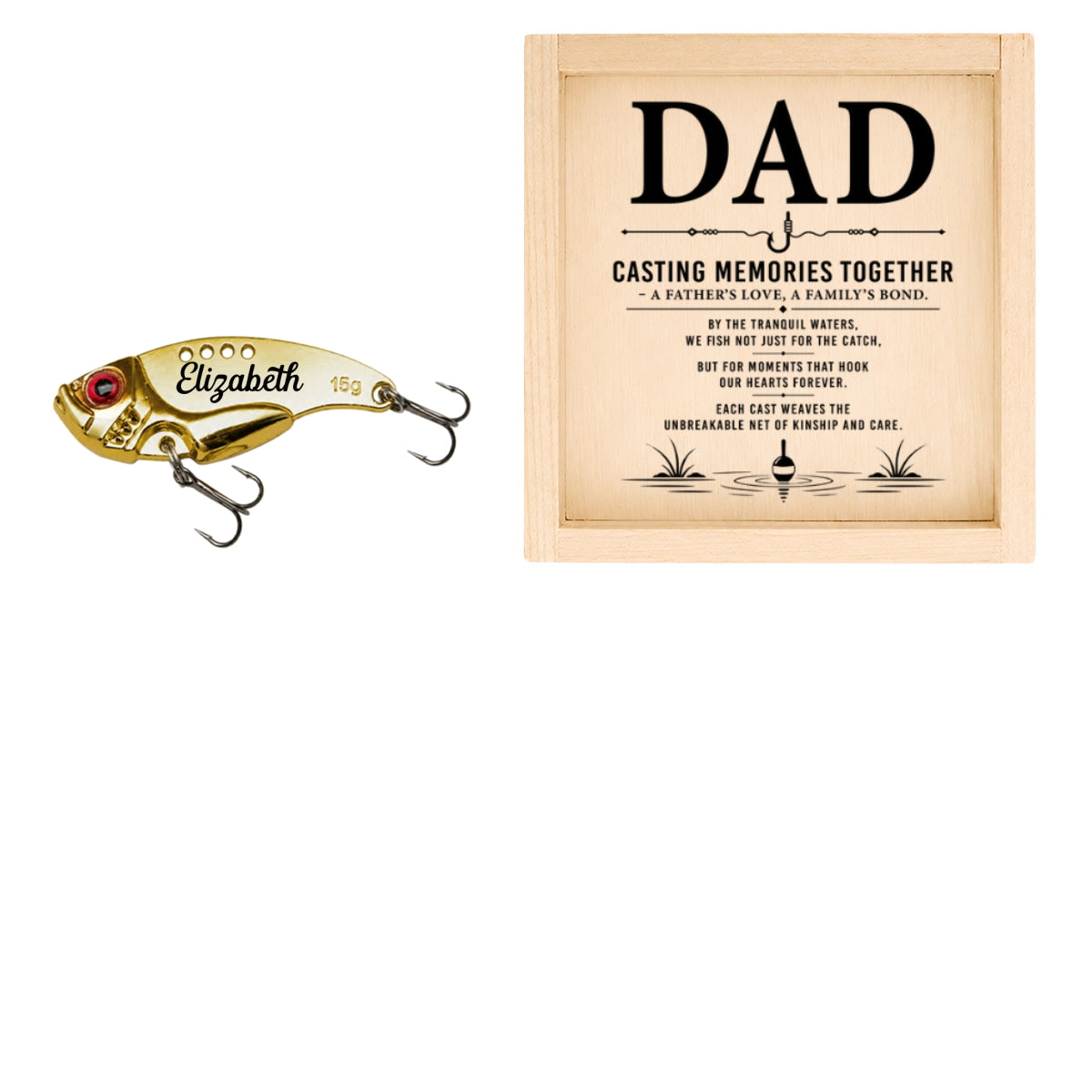 Casting Memories Together - Personalized Fishing Lure