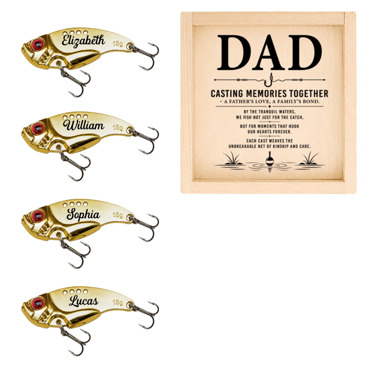Casting Memories Together - Personalized Fishing Lure