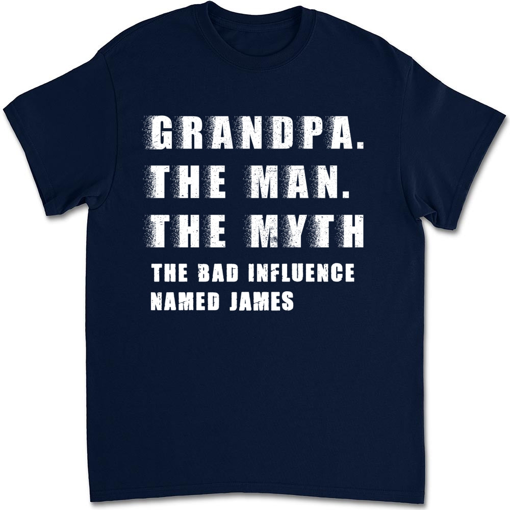 Custom Christmas & Birthday Gift for Dad, Grandpa • The Myth You Know - Personalized Shirt