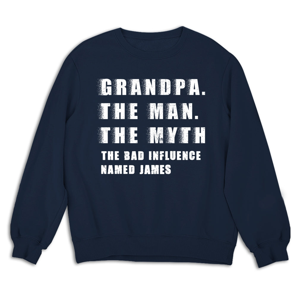 Custom Christmas & Birthday Gift for Dad, Grandpa • The Myth You Know - Personalized Shirt