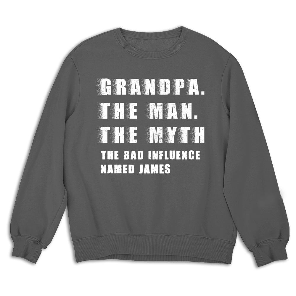 Custom Christmas & Birthday Gift for Dad, Grandpa • The Myth You Know - Personalized Shirt