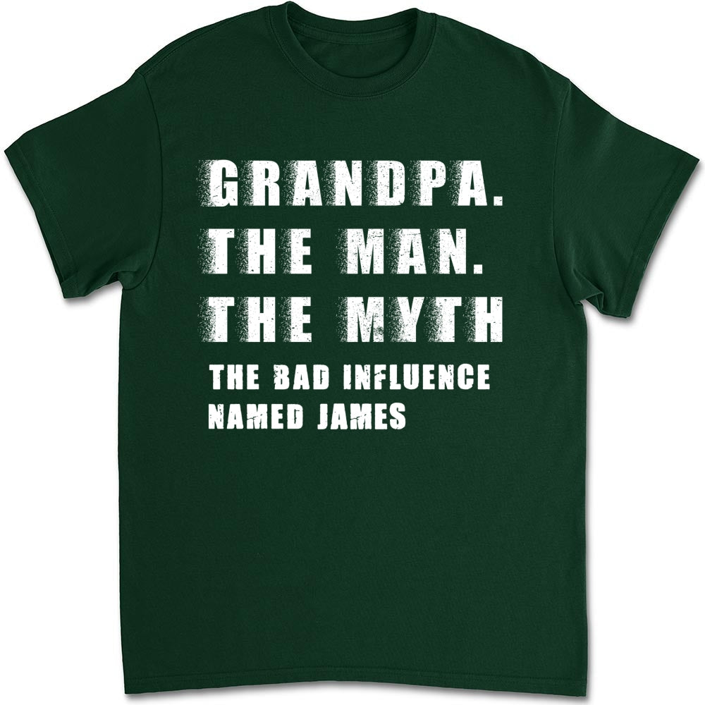 Custom Christmas & Birthday Gift for Dad, Grandpa • The Myth You Know - Personalized Shirt