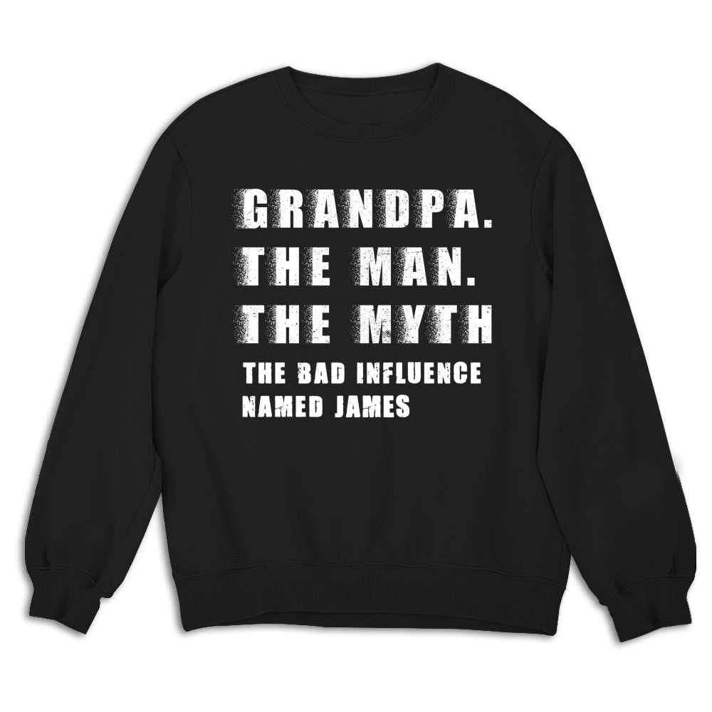 Custom Christmas & Birthday Gift for Dad, Grandpa • The Myth You Know - Personalized Shirt