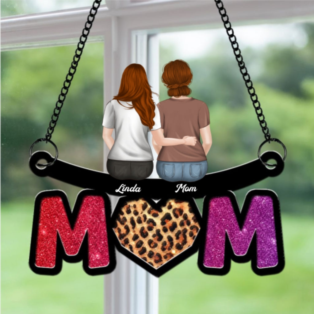 Custom Hanging Decor for Mom Daughter, Mother's Day Gifts • We Love You Mommy - Personalized Suncatcher