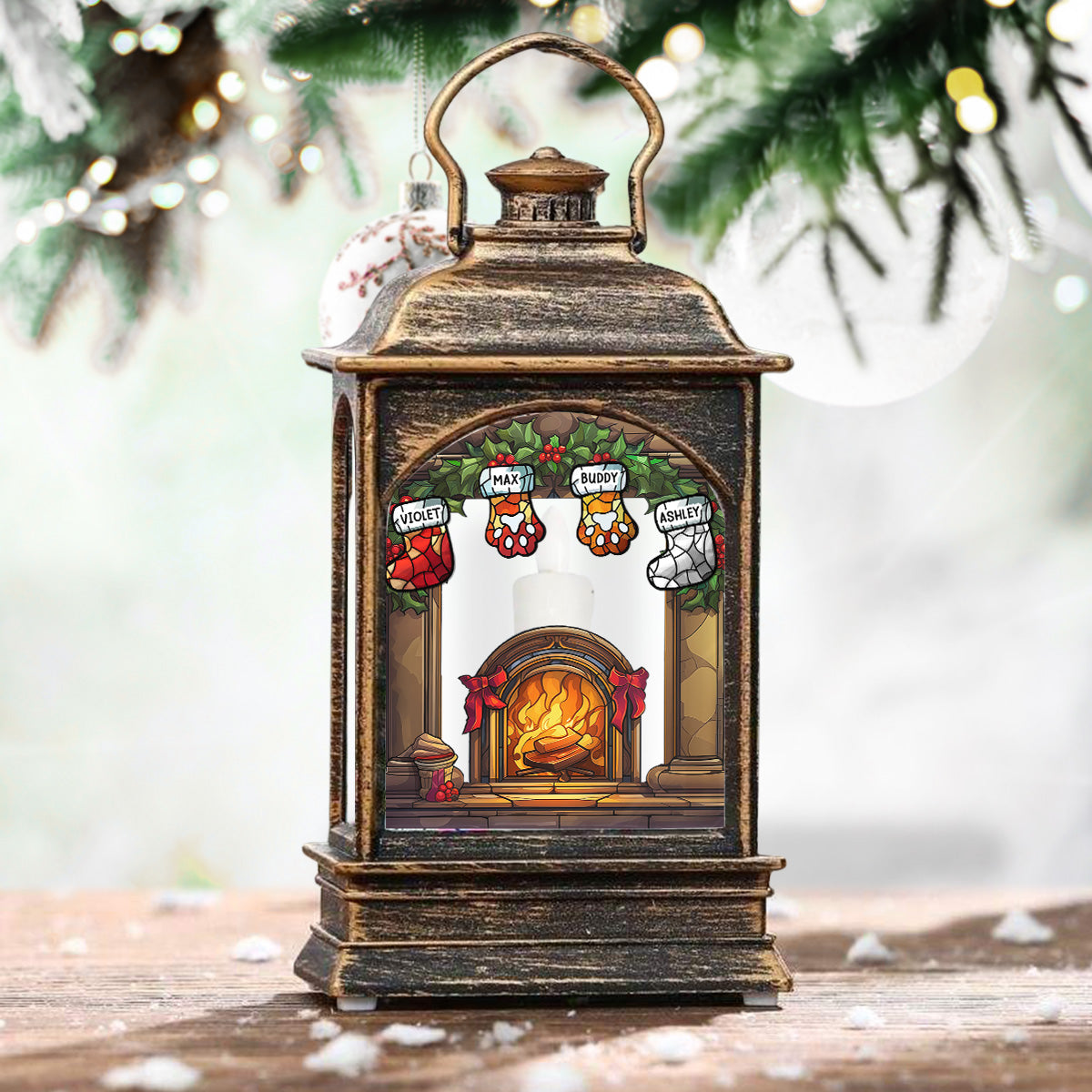 Warm Season - Personalized Christmas Wind Lamp