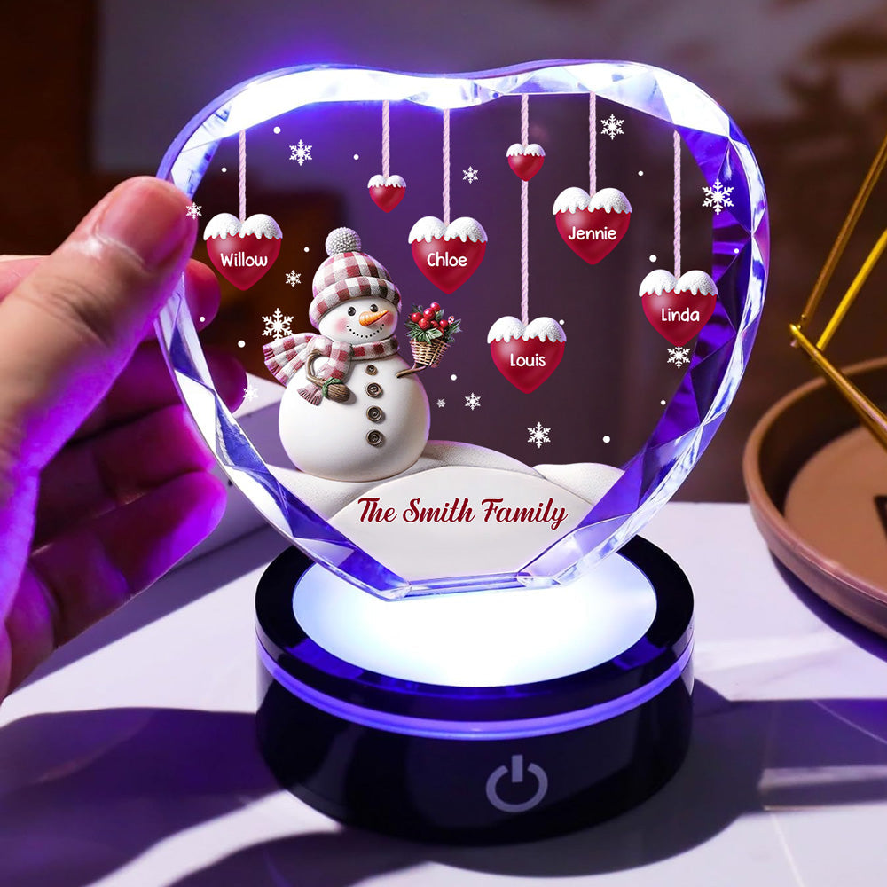 Sweet Heart - Personalized Crystal Led Light