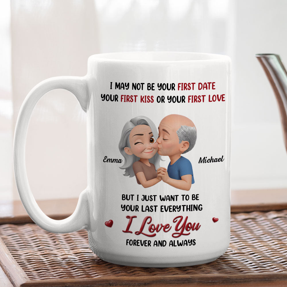 Custom Anniversary Keepsake Gifts For Couple • Not Your First Date Or First Kiss - Personalized Coffee Mug