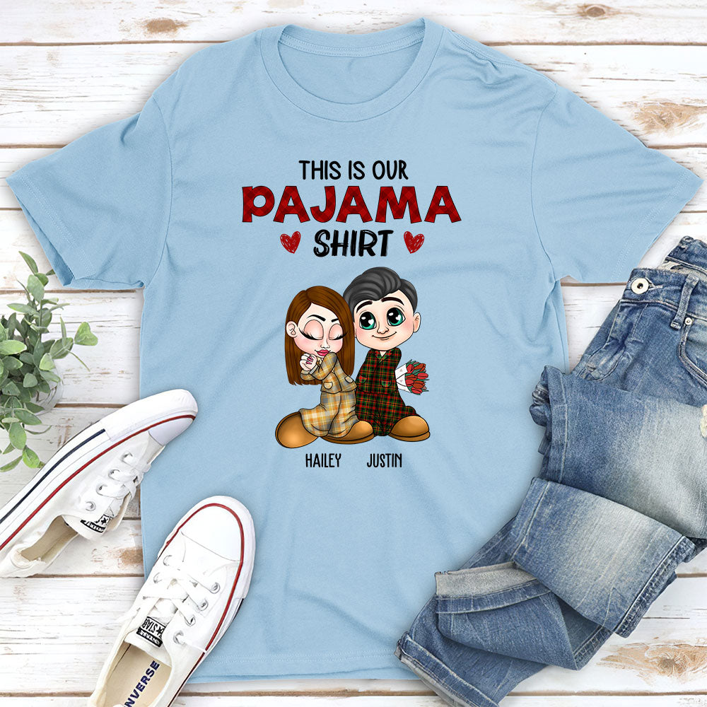 Custom Anniversary Keepsake Gifts For Couple • Our Pajama Shirt - Personalized Shirt